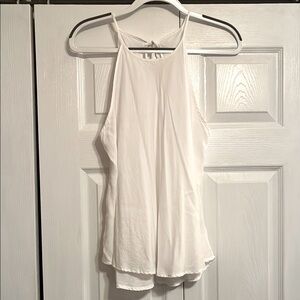 Anthropologie, Cloth & Stone White sheer halter tank Camisole